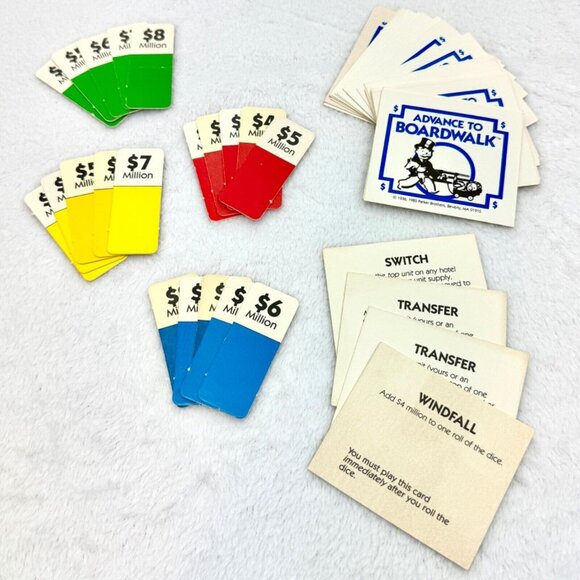 Vintage 1985 Advance To Boardwalk Board Game Parker Brothers 100% Complete - Picture 6 of 11